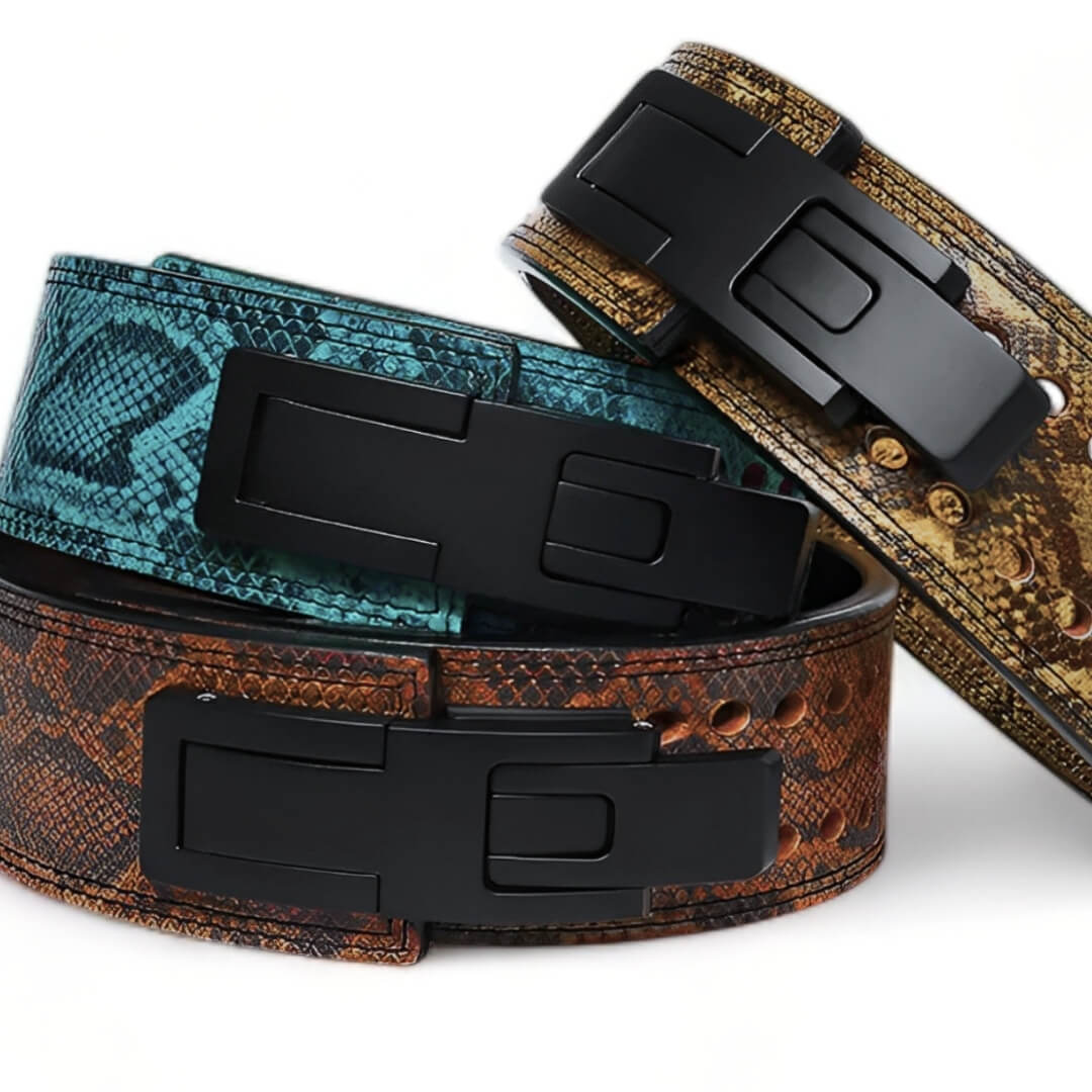 Close up for Anaconda Lever Belt.