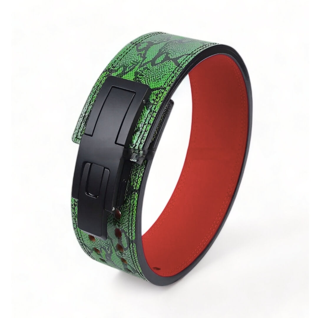 Forest Green Lever Belt.