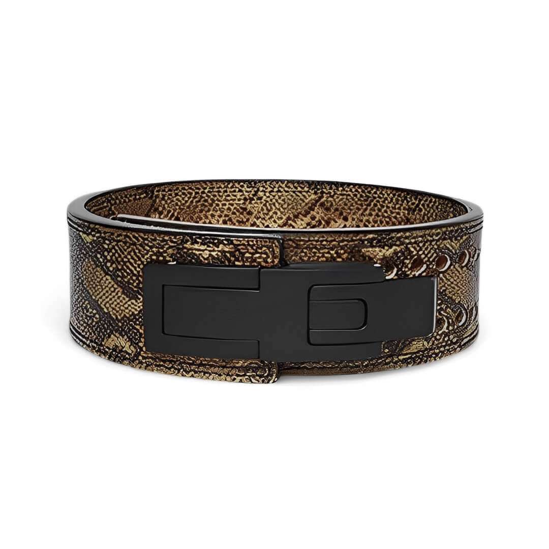 Caramel Brown Lever Belt.