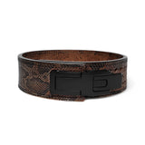 Coffee Brown Lever Belt.