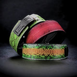 Main image for Python Lever Belt. Weightlifting belt with snake like scale offering a premium powerlifting gear