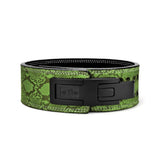 Forest Green Lever Belt. Weightlifting belt with snake like scale offering a premium powerlifting gear