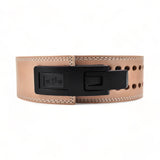 Main image for Sandstorm Lever Belt. Tan leather weightlifting belt for powerlifting. USAPL approved.