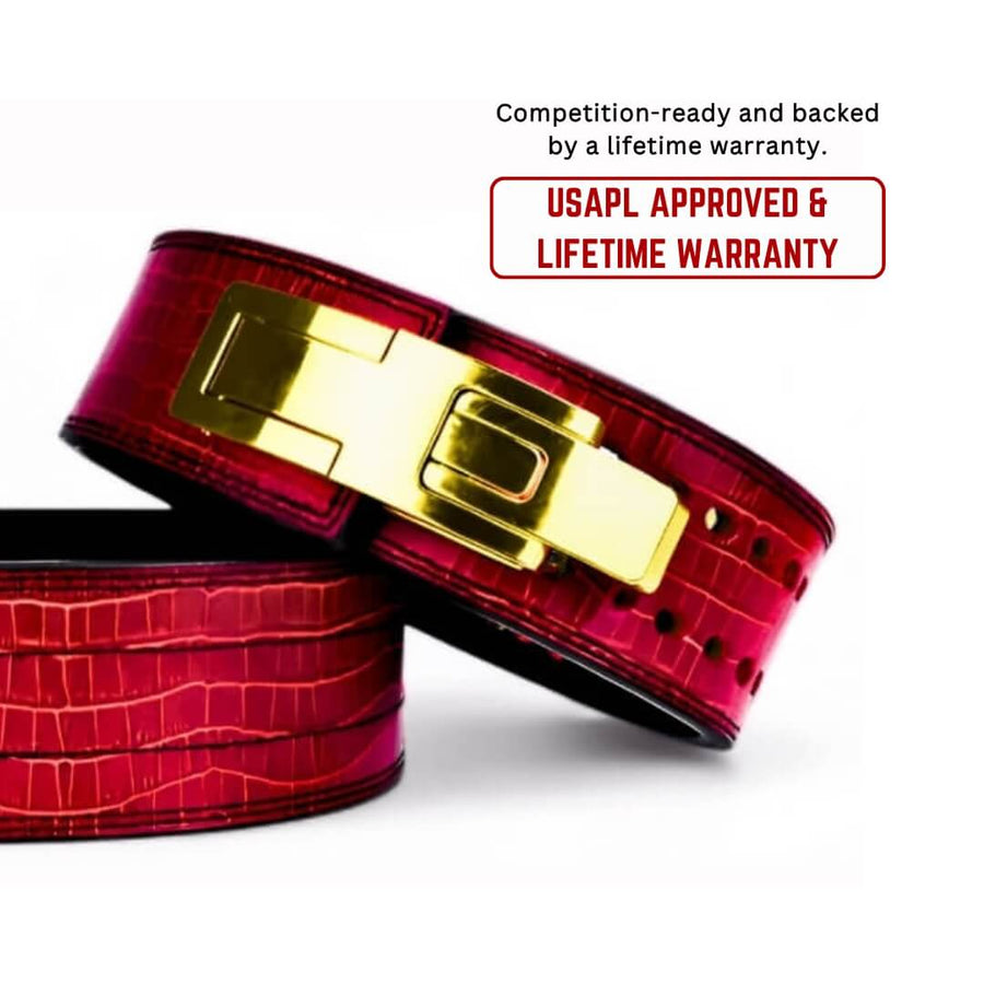 Showcasing kobra lifting belt | powerlifting belt made out of cowhide leather