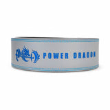 Main image for gray leather weightlifting belt for powerlifting. USAPL Approved 10mm lever belt