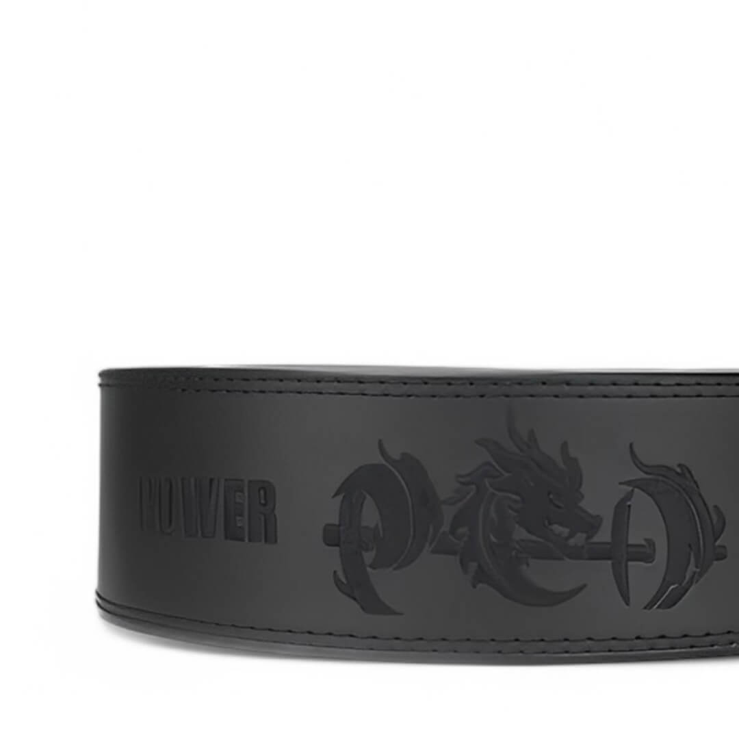 Close up of black leather exterior