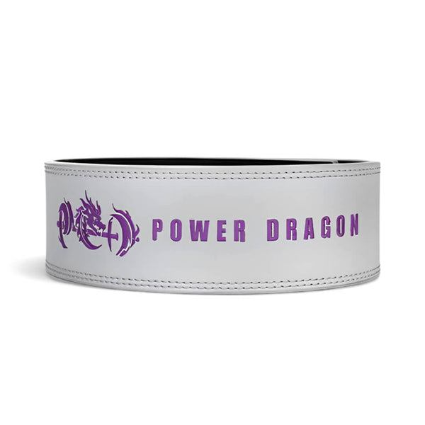 Main image for gray leather weightlifting belt for powerlifting. USAPL Approved 10mm lever belt