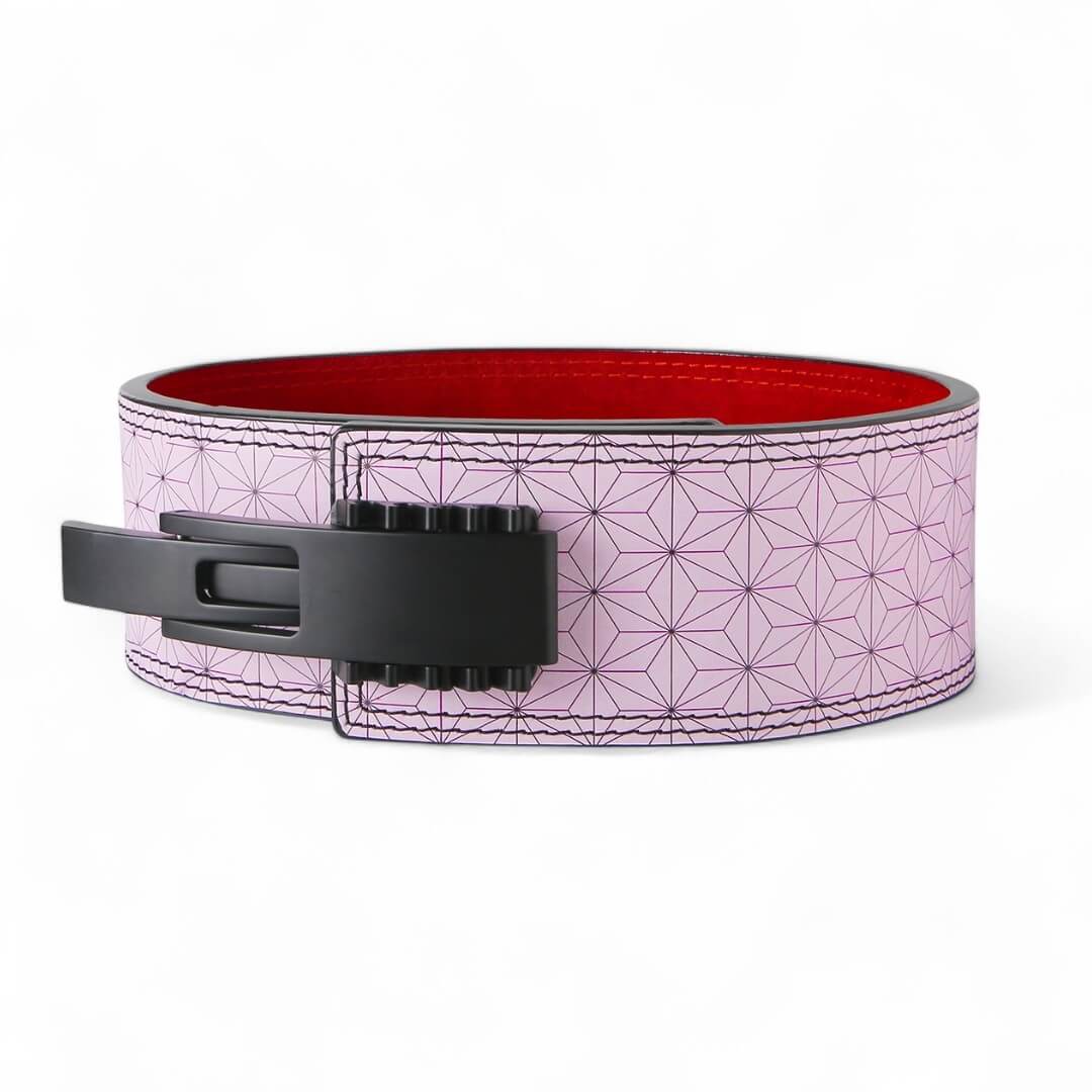 3rd image for Asanoha demon slayer lever belt | Anime weightlifting belt