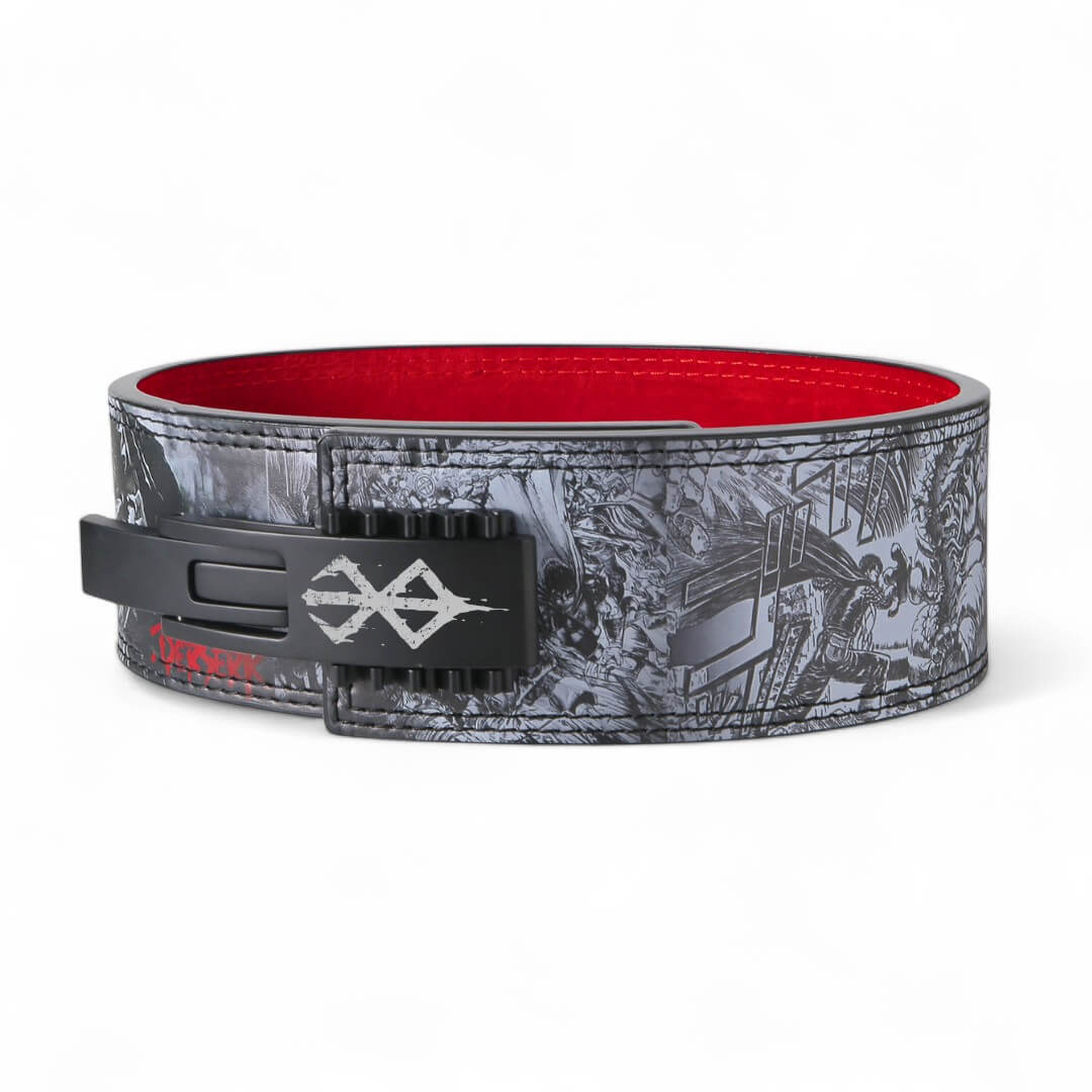 Side view of Berserk powerlifting belt on display | Akinci Strength