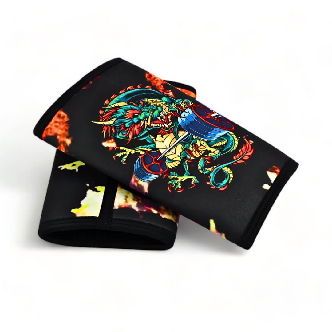 Dragonz - 7mm Knee Sleeves | Limited edition knee sleeves made out of neoprene and suitable for strength training such as powerlifting due to strong knee compression