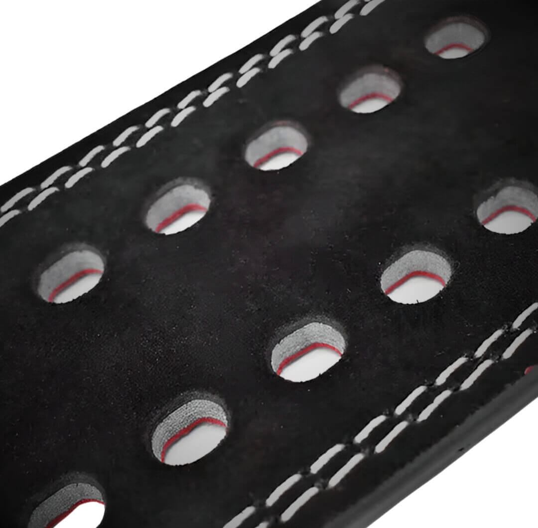 Close up of black suede body