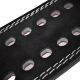 Close up of black suede body