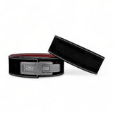 Suede weightlifting belt with gray lever buckle for powerlifting. USAPL approved lever belt, available in 10mm and 13mm.