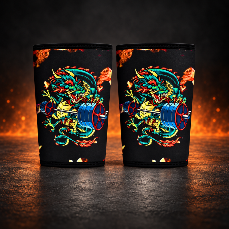 Dragonz - 7mm Knee Sleeves | Limited edition knee sleeves made out of neoprene and suitable for weightlifting and powerlifitng due to strong knee compression