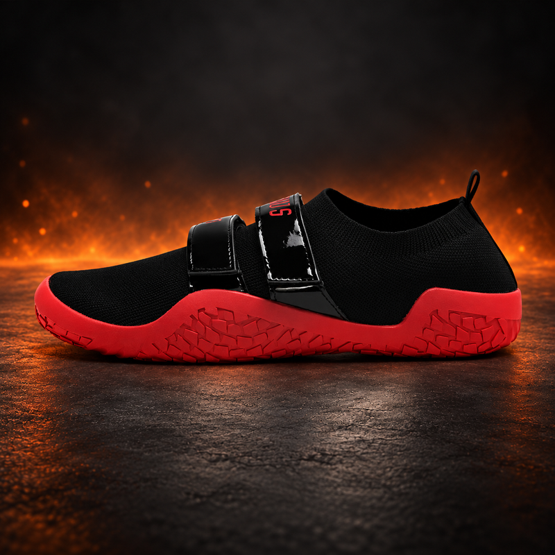 Gen1 sumo deadlift slippers with flat rubber outsole