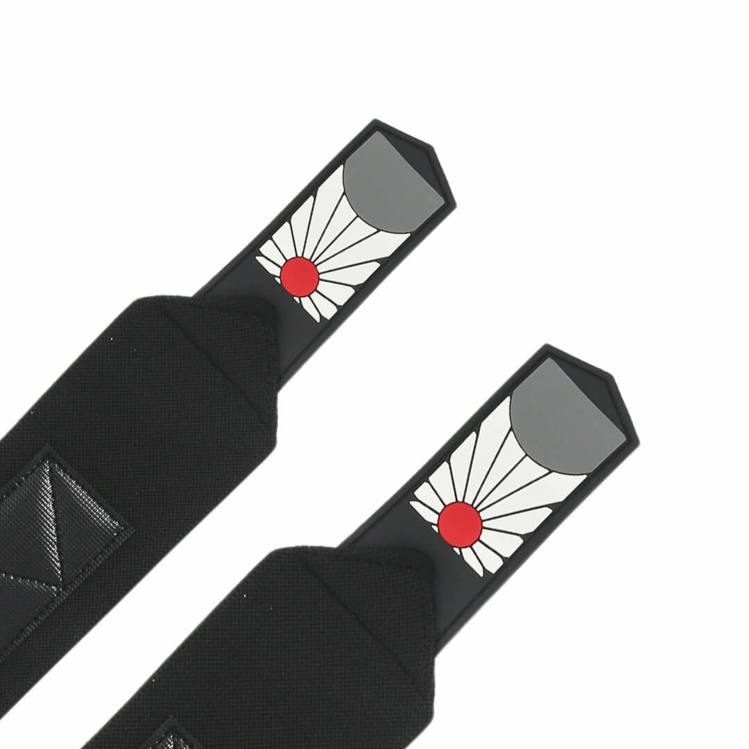 Showcasing Hanafuda Anime Wrist Wraps. Perfect for weightlifting, powerlifting, and strength training. Enjoy superior wrist stability and protection with 'Demon Slayer' flair. Ideal gym gift for anime fans and fitness lovers.