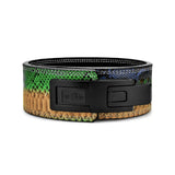 Stripe 2 Lever Belt. Weightlifting belt with snake like scale offering a premium powerlifting gear