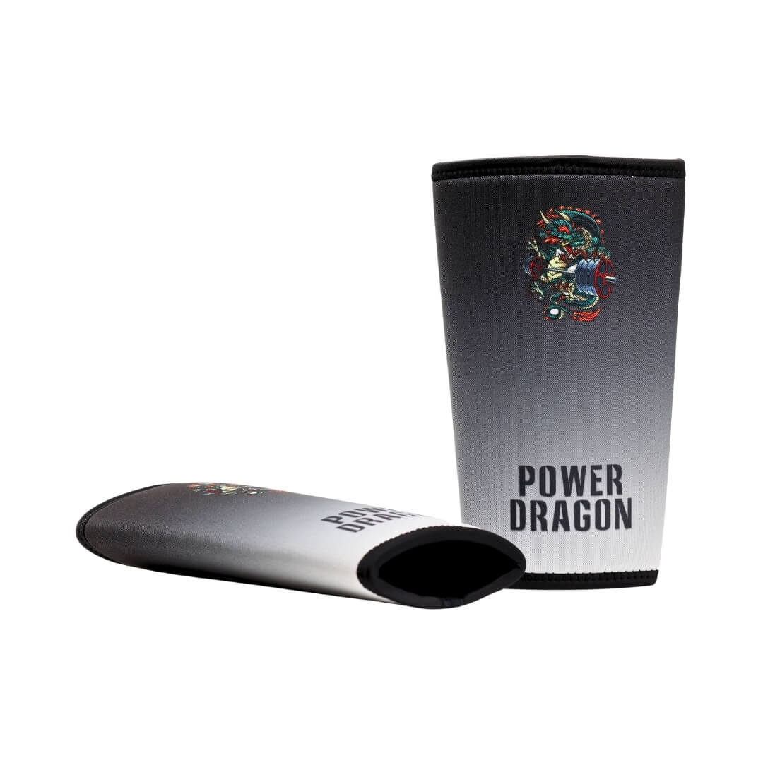 Power Dragon's 7mm knee sleeves. Designed for powerlifting, squats, and deadlifts. High-grade neoprene for durability, comfort, and injury prevention.