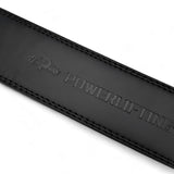 Close up of leather belt with heavy duty double stitching