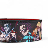 Close up for Demon Slayer Anime Powerlifting Belt | Akinci Strength