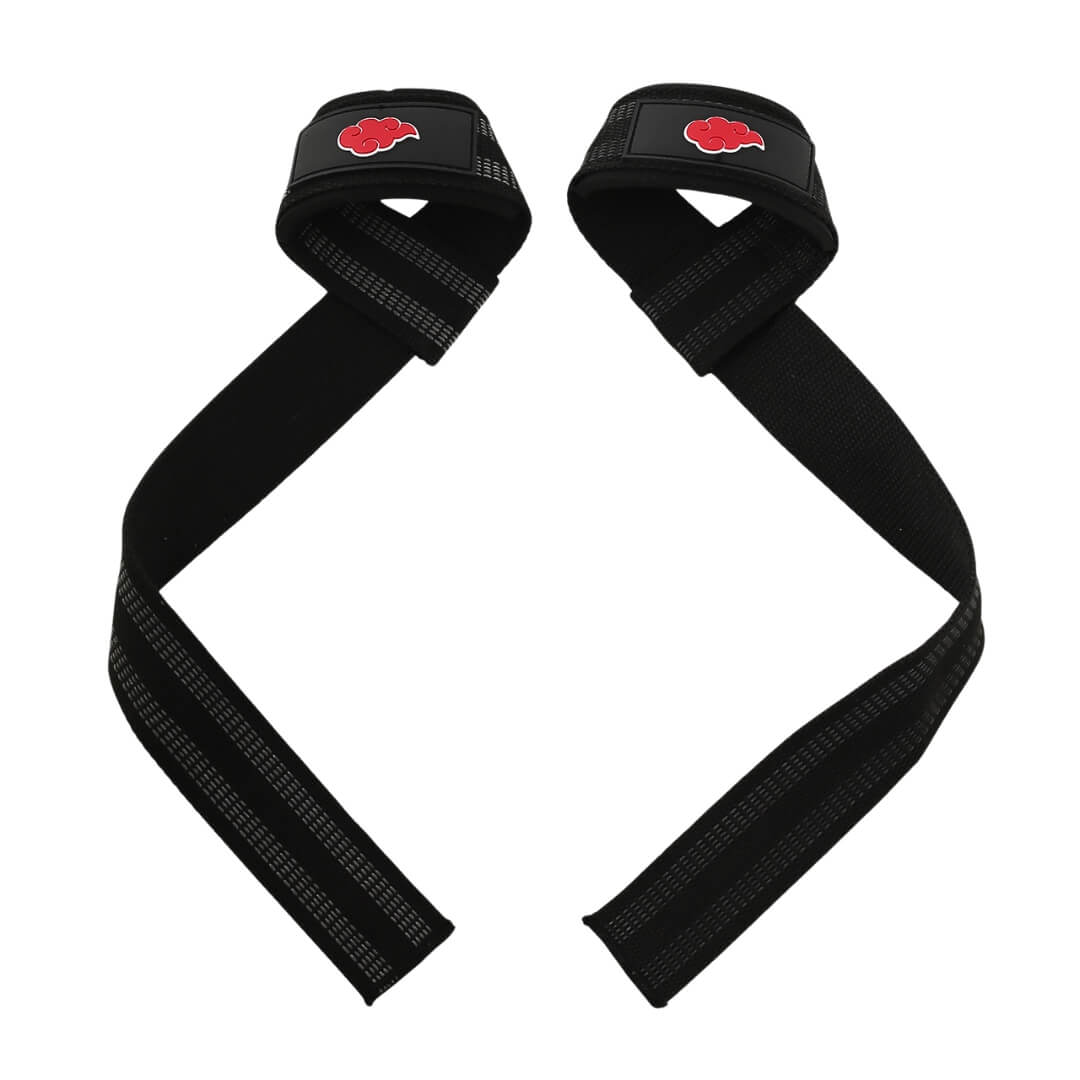 Showcasing Akatsuki XTRA-STIFF Lifting Straps! Designed for serious lifters, these straps provide superior support and durability.