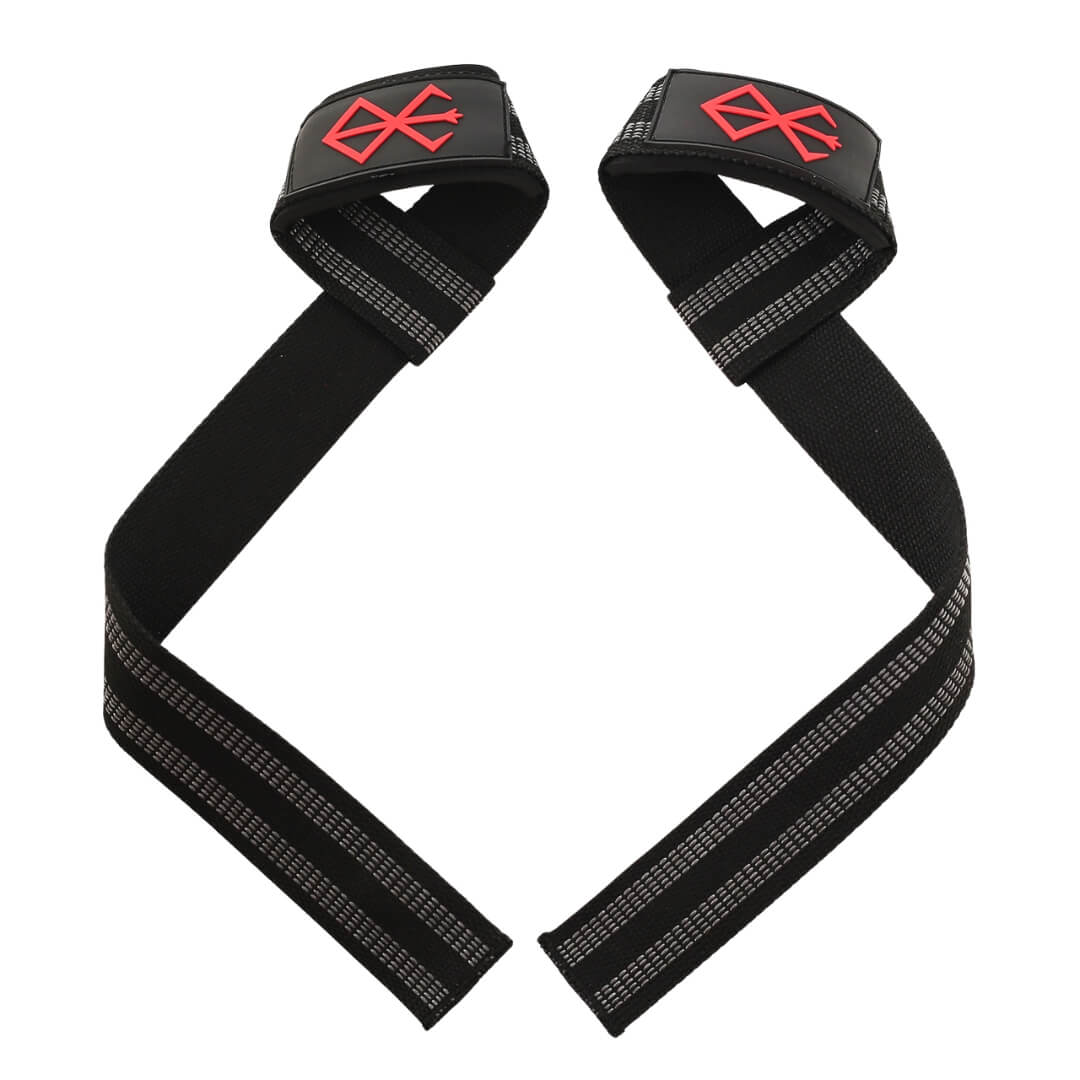Showcasing Berserk XTRA-STIFF Lifting Straps! Designed for serious lifters, these straps provide superior support and durability.