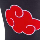 Red cloud symbol on 7mm knee sleeves | Anime gym gear