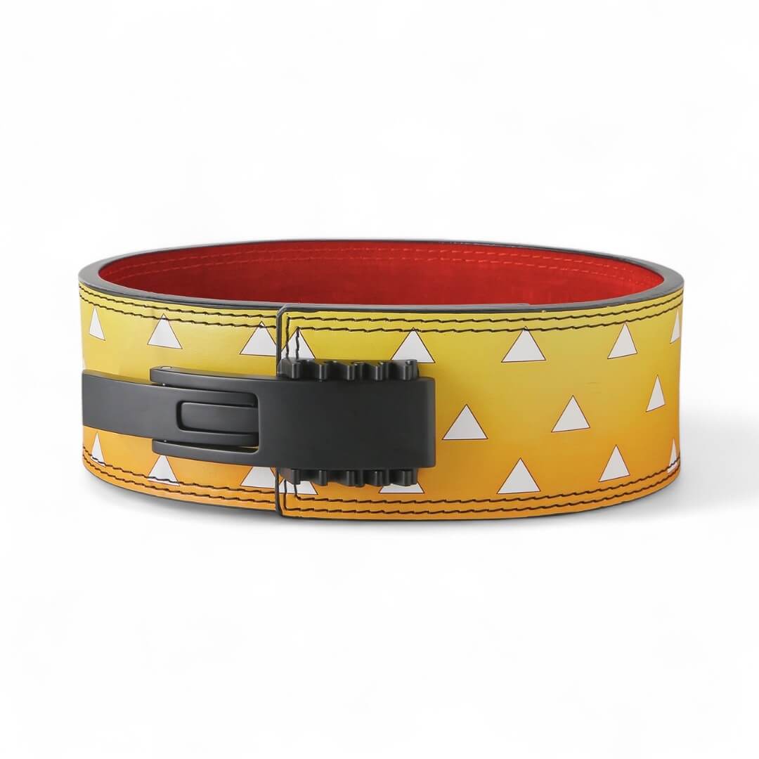 3rd image for Zenitsu demon slayer lever belt | Anime weightlifting belt
