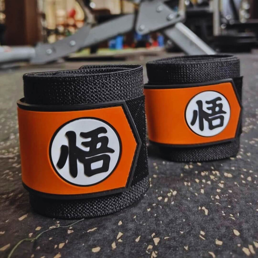 Dragon Ball Z Wrist Wraps on display