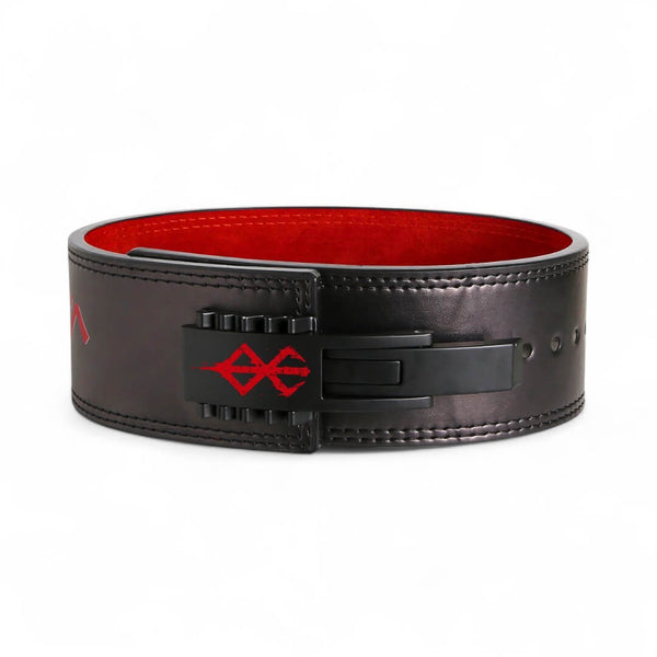 Front view of Berserk powerlifting belt by Akinci Strength