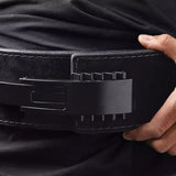 Another model with Khan Lever Belt | Leather weightlifting belt | USAPL & USPA Approved