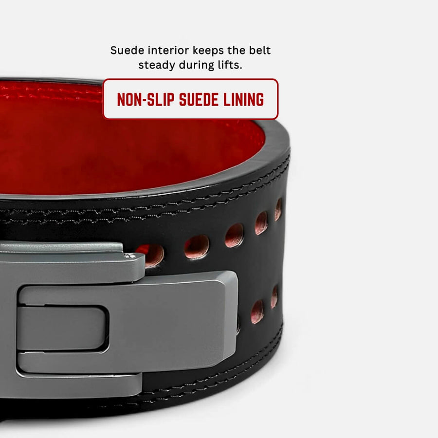 Showcasing StealthPRO lifting belt | Weightlifting belt has suede inner lining prevents slipping