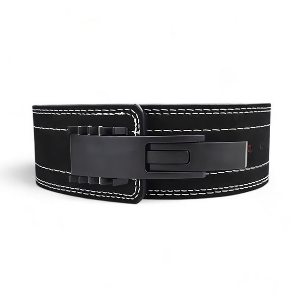 Main image for black suede pioneer lever belt. USAPL Approved for powerlifting