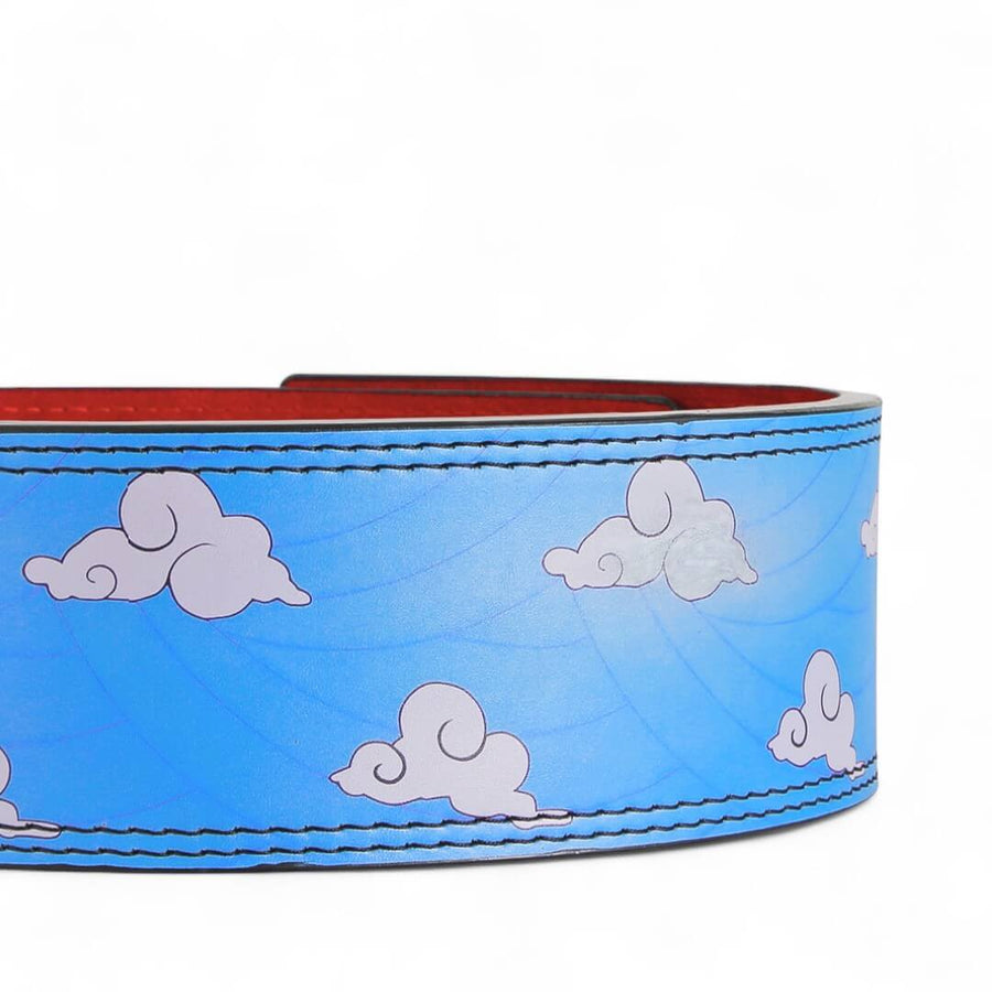 Closed up view for Urokodaki demon slayer lever belt | Anime weightlifting belt