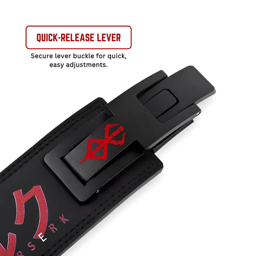 Showcasing Berserk lifting belt | Anime lifting belt with lever buckles are adjustable