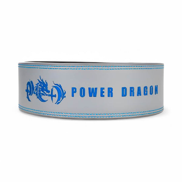 Main image for gray leather weightlifting belt for powerlifting. USAPL Approved 10mm lever belt