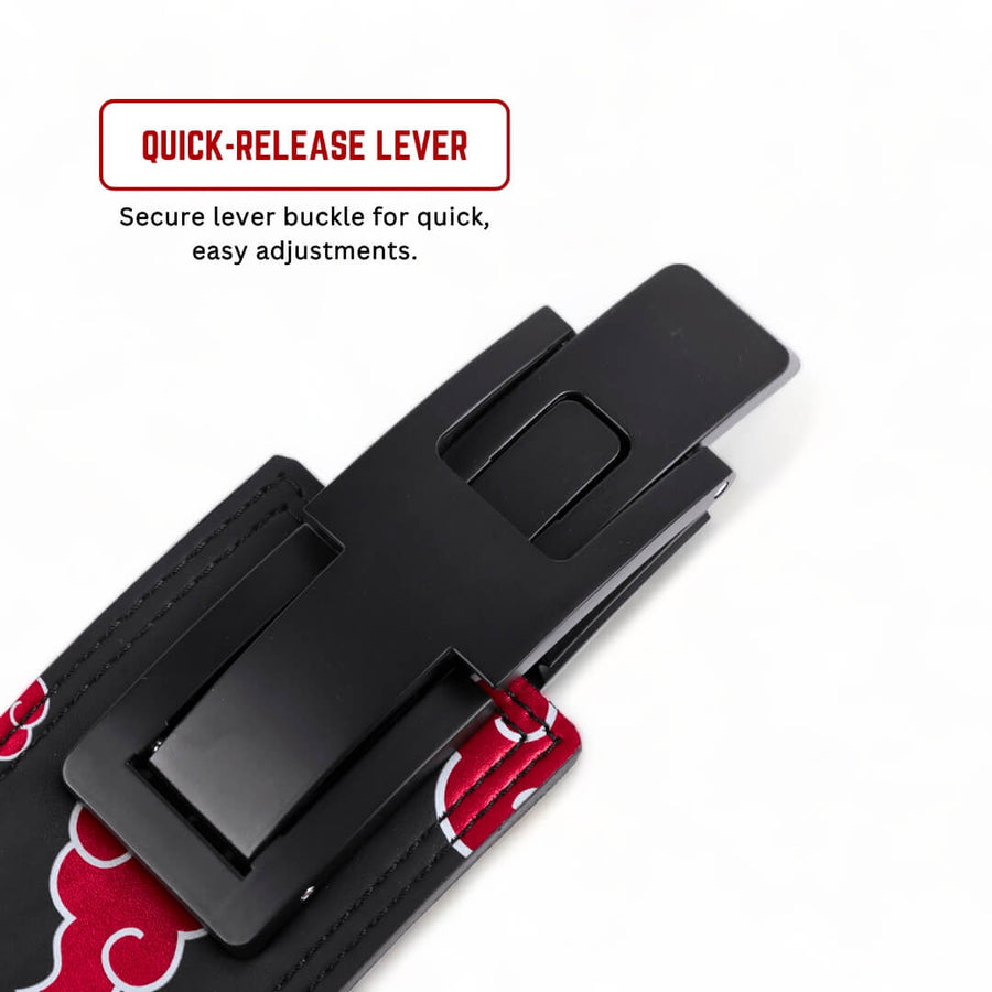Showcasing Akatsuki lifting belt | Lever Buckle is adjustable