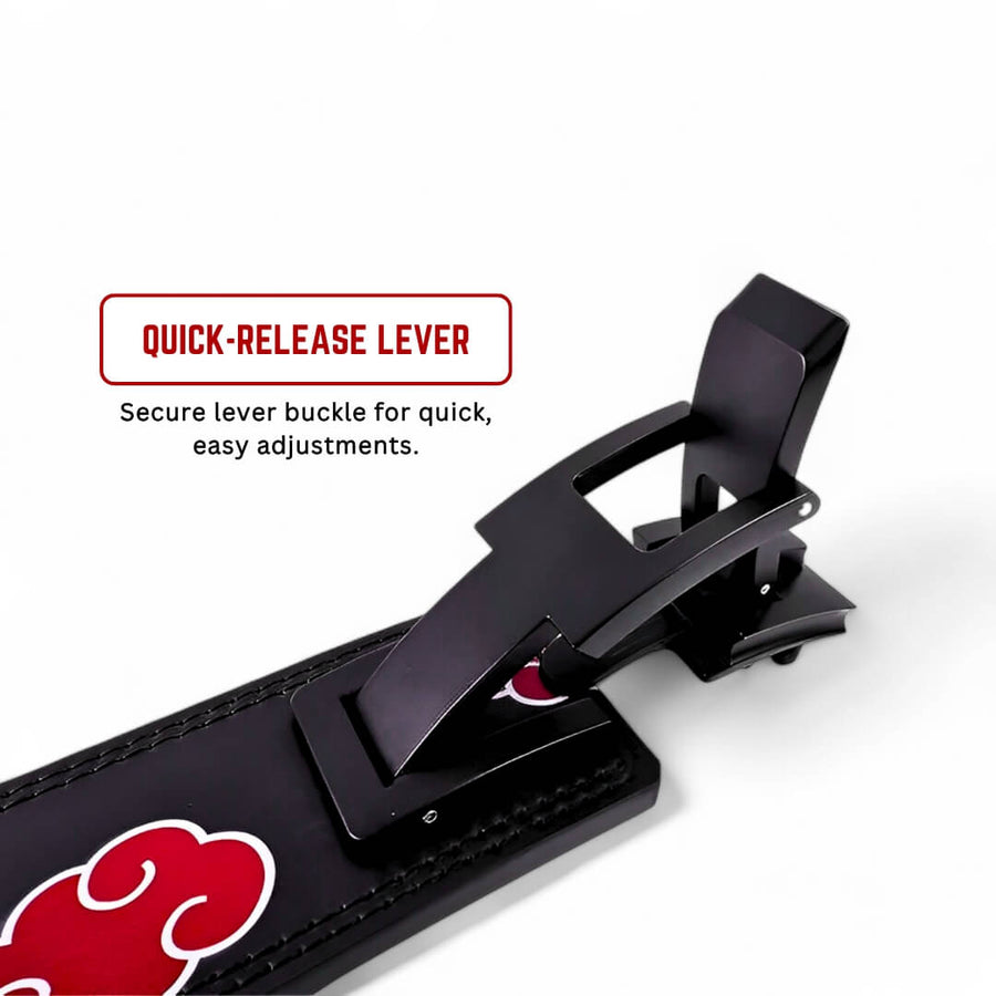 Showcasing Akatsuki lifting belt | Lever Buckle is adjustable