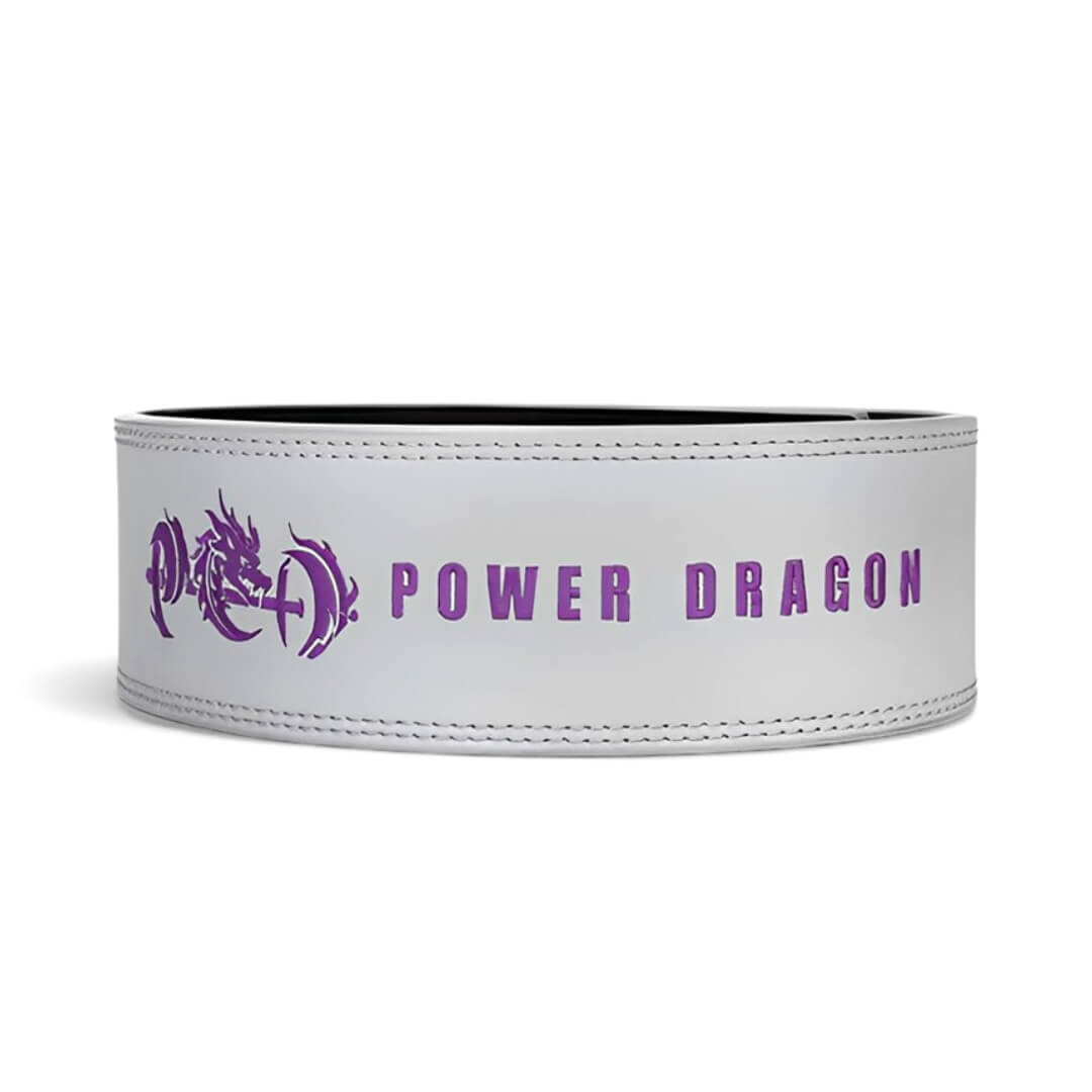 Main image for gray leather weightlifting belt for powerlifting. USAPL Approved 10mm lever belt