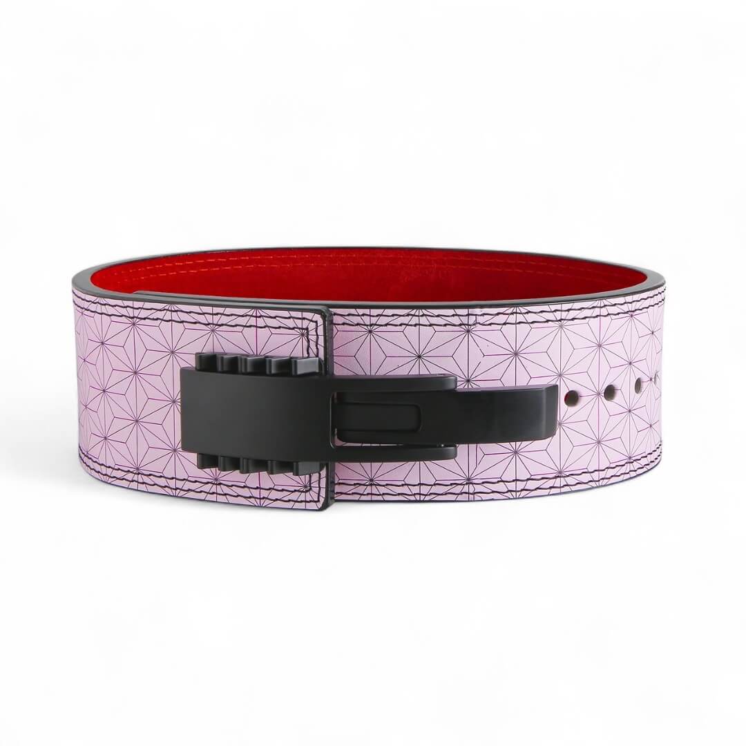 2nd image for Asanoha demon slayer lever belt | Anime weightlifting belt