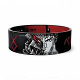Main image of Berserk Lifting Belt with Guts' face. This anime-inspired powerlifting belt with adjustable lever offers ultimate lower back support for deadlifts and squats.