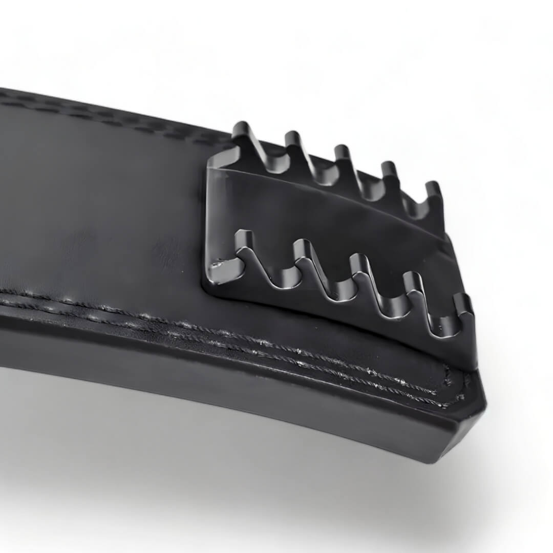 Close up of buckle notch