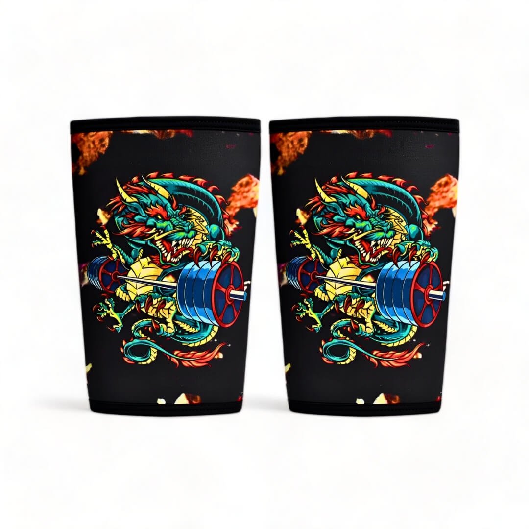 Dragonz - 7mm Knee Sleeves | Limited edition knee sleeves made out of neoprene and suitable for weightlifting and powerlifitng due to strong knee compression