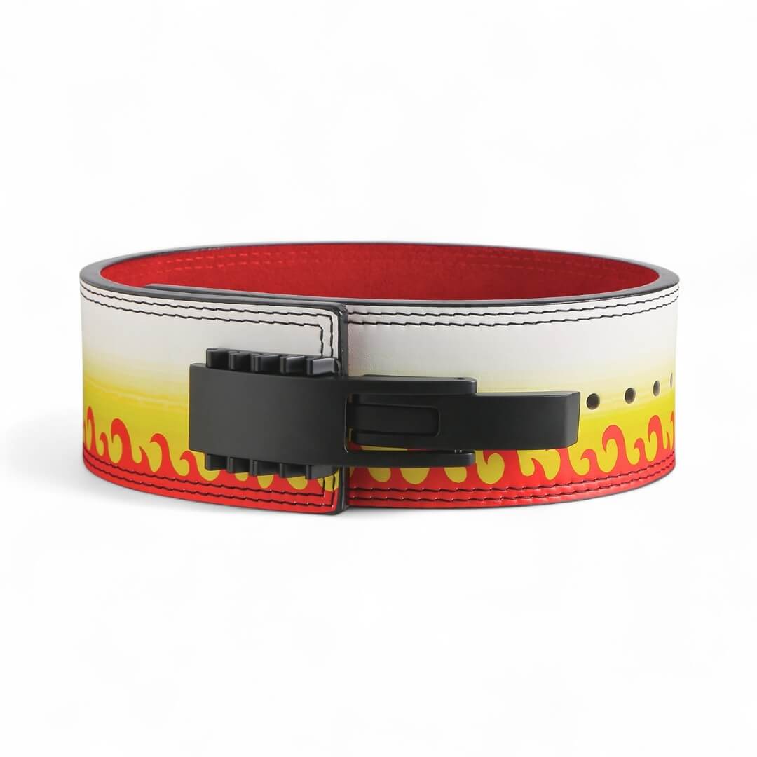 2nd image for Flame Hashira Anime Lever Belt | Demon Slayer Powerlifting Belt