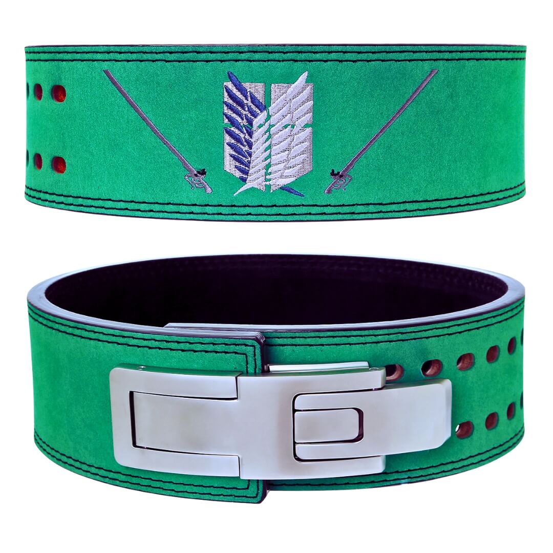 Attack on Titan powerlifting belts | Attack On Titan Weightlifting Belt on display