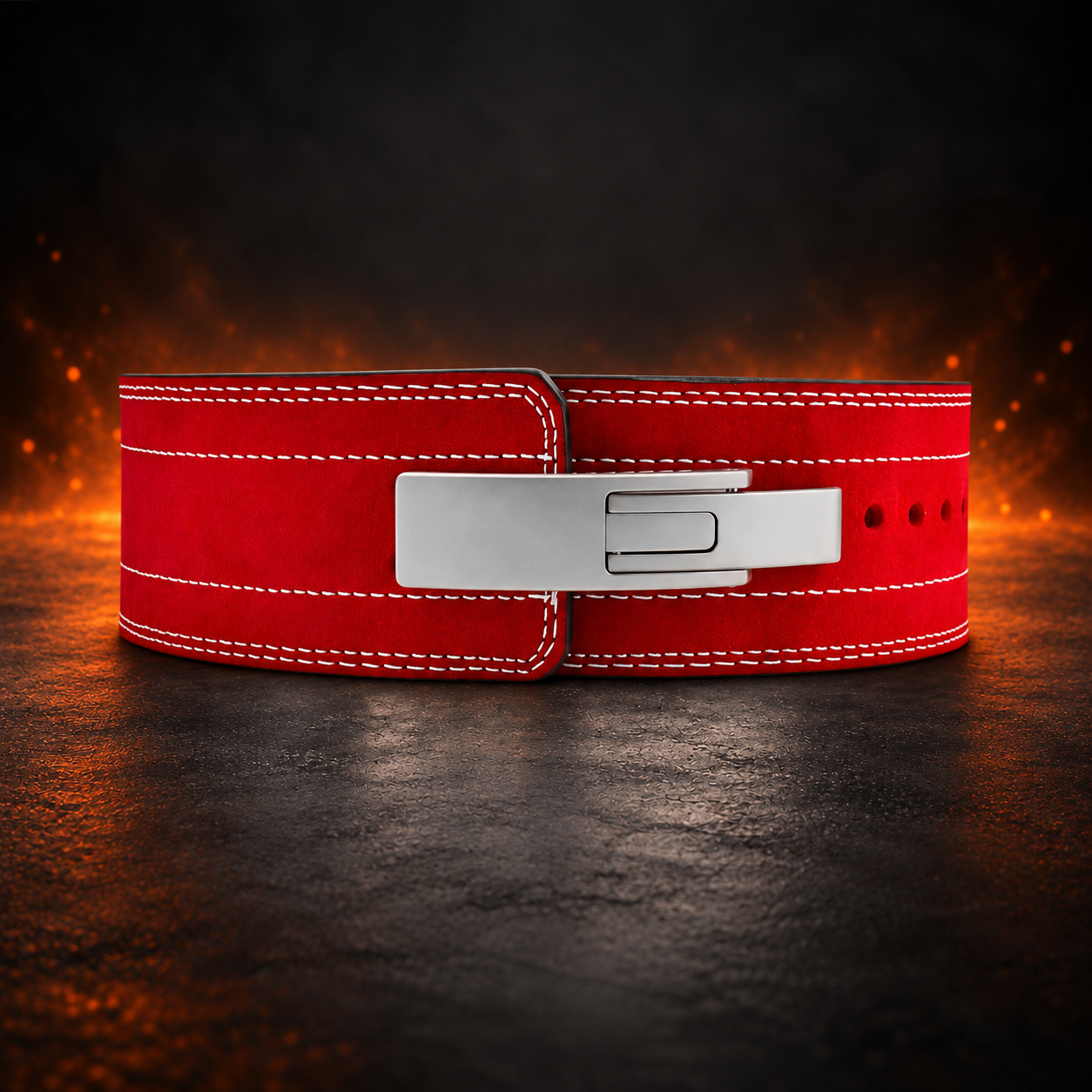 Naga - 10mm Suede Lever Weightlifting Belt For Powerlifting. USAPL compliant