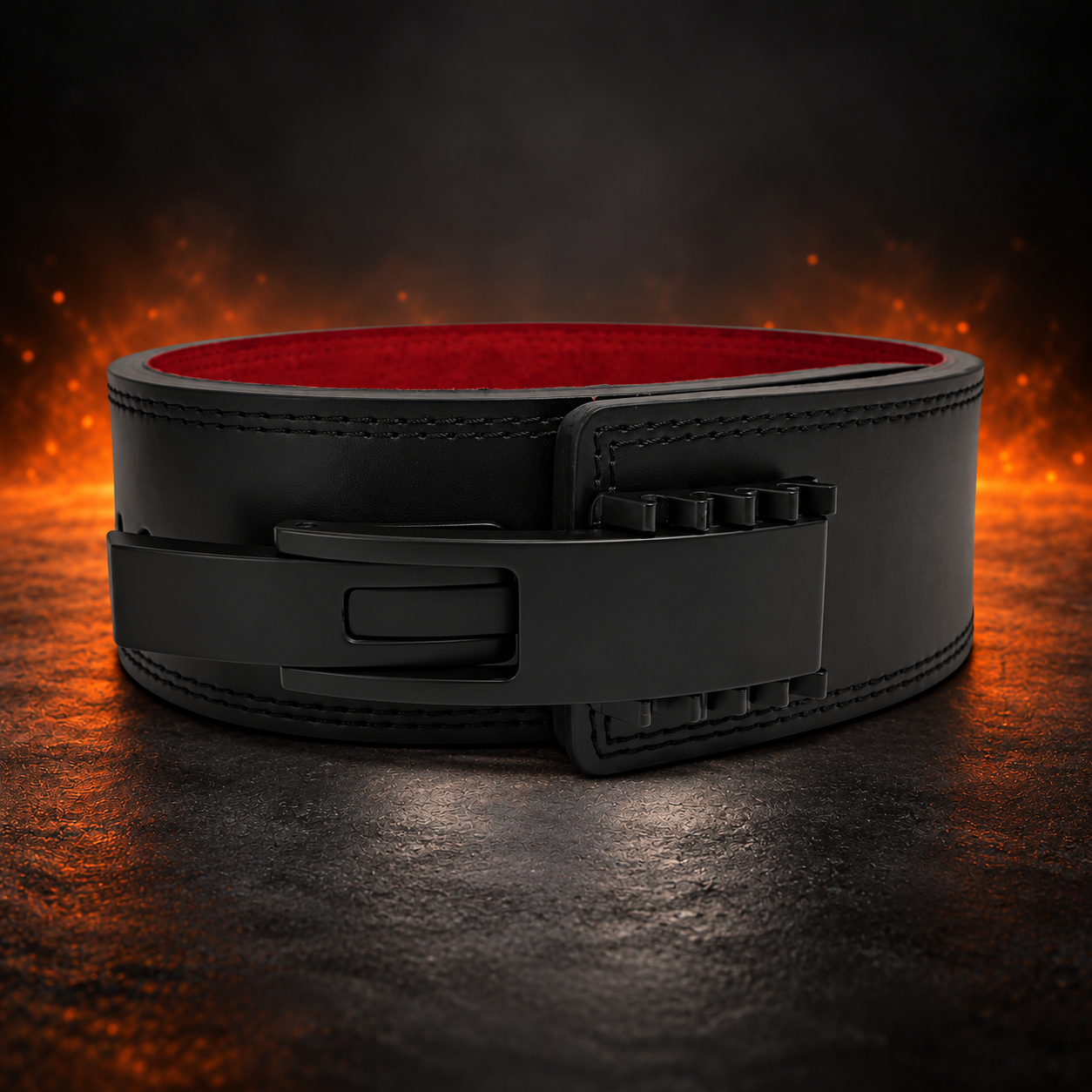Main image for Standard Black Lever Powerlifting Belt | USAPL & USPA Compliant
