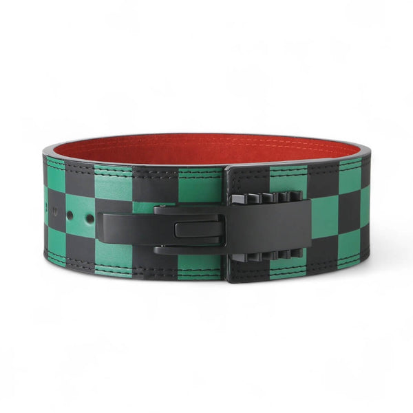 Closed up view for demon slayer weightlifting belt