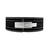 Main image of Naga Black - 10mm Suede Lever Weightlifting Belt For Powerlifting. USAPL approved