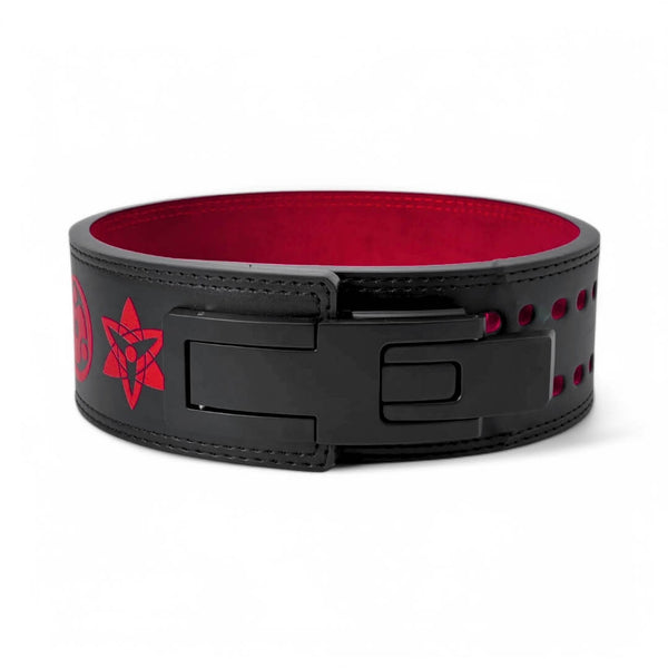 2nd image for Sharingan Lever Belt. Naruto weightlifting belt for anime powerlifting sport